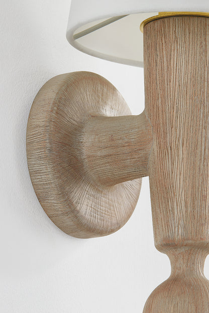 Mitzi by Hudson Valley Lighting Nola Wall Sconce in Aged Brass, detail view 7