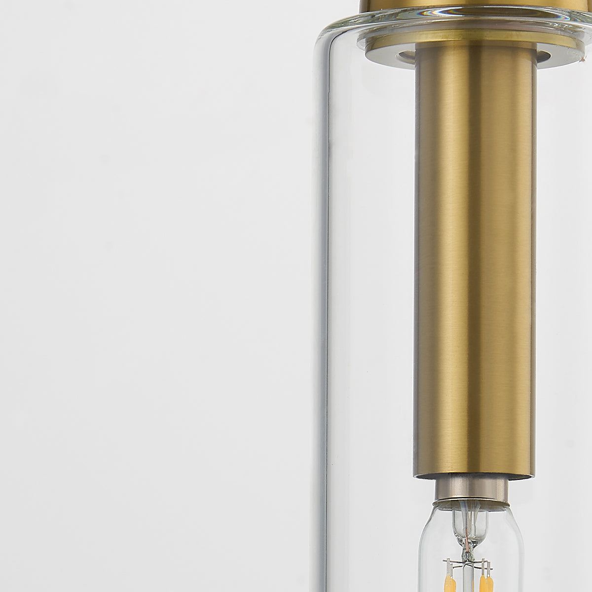 Mitzi by Hudson Valley Lighting Nyah Small Pendant in Aged Brass, detail view 2