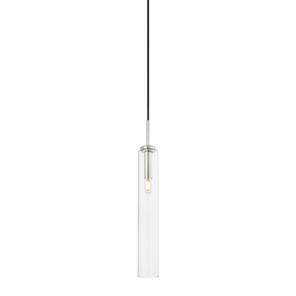 Mitzi by Hudson Valley Lighting Nyah Small Pendant in Polished Nickel