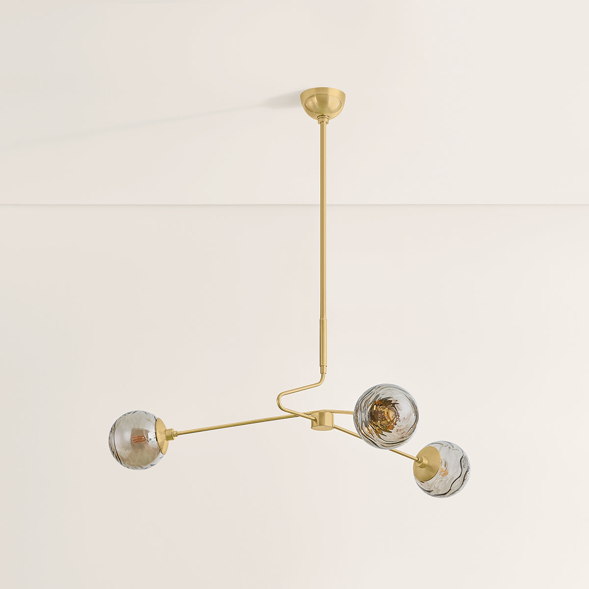 Mitzi by Hudson Valley Lighting Nyla Chandelier in Aged Brass, detail view 2