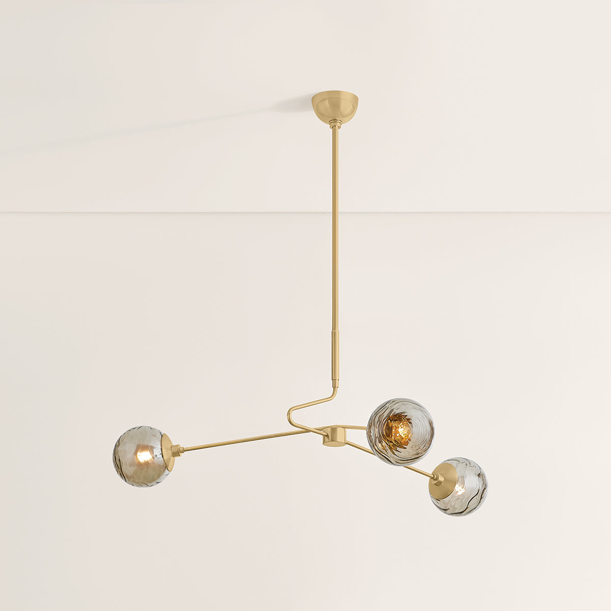 Mitzi by Hudson Valley Lighting Nyla Chandelier in Aged Brass, detail view 4