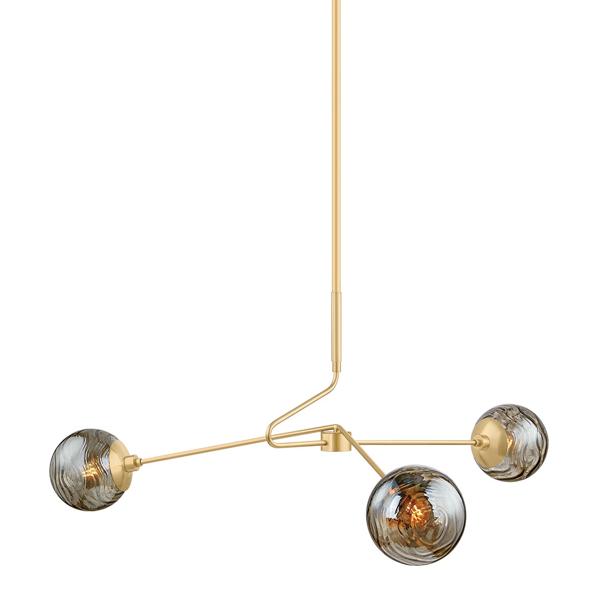 Mitzi by Hudson Valley Lighting Nyla Chandelier in Aged Brass
