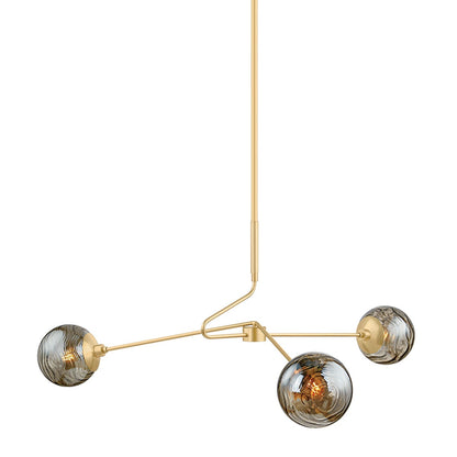 Mitzi by Hudson Valley Lighting Nyla Chandelier in Aged Brass