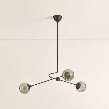 Mitzi by Hudson Valley Lighting Nyla Chandelier in True Bronze, detail view 2