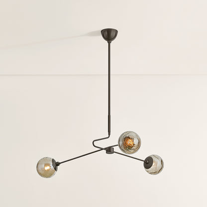 Mitzi by Hudson Valley Lighting Nyla Chandelier in True Bronze, detail view 4