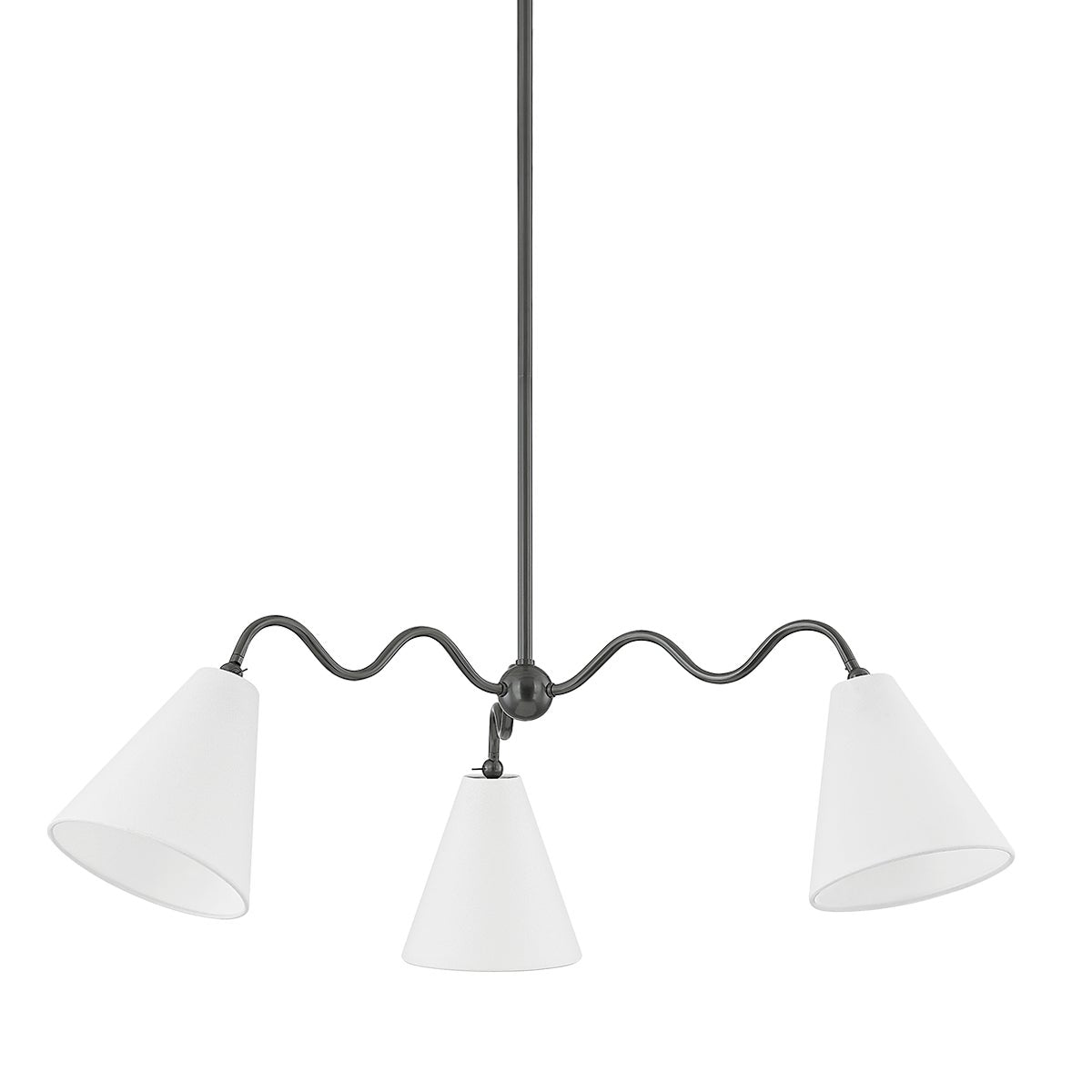 Mitzi by Hudson Valley Lighting Onda 3-Light Chandelier in Old Bronze