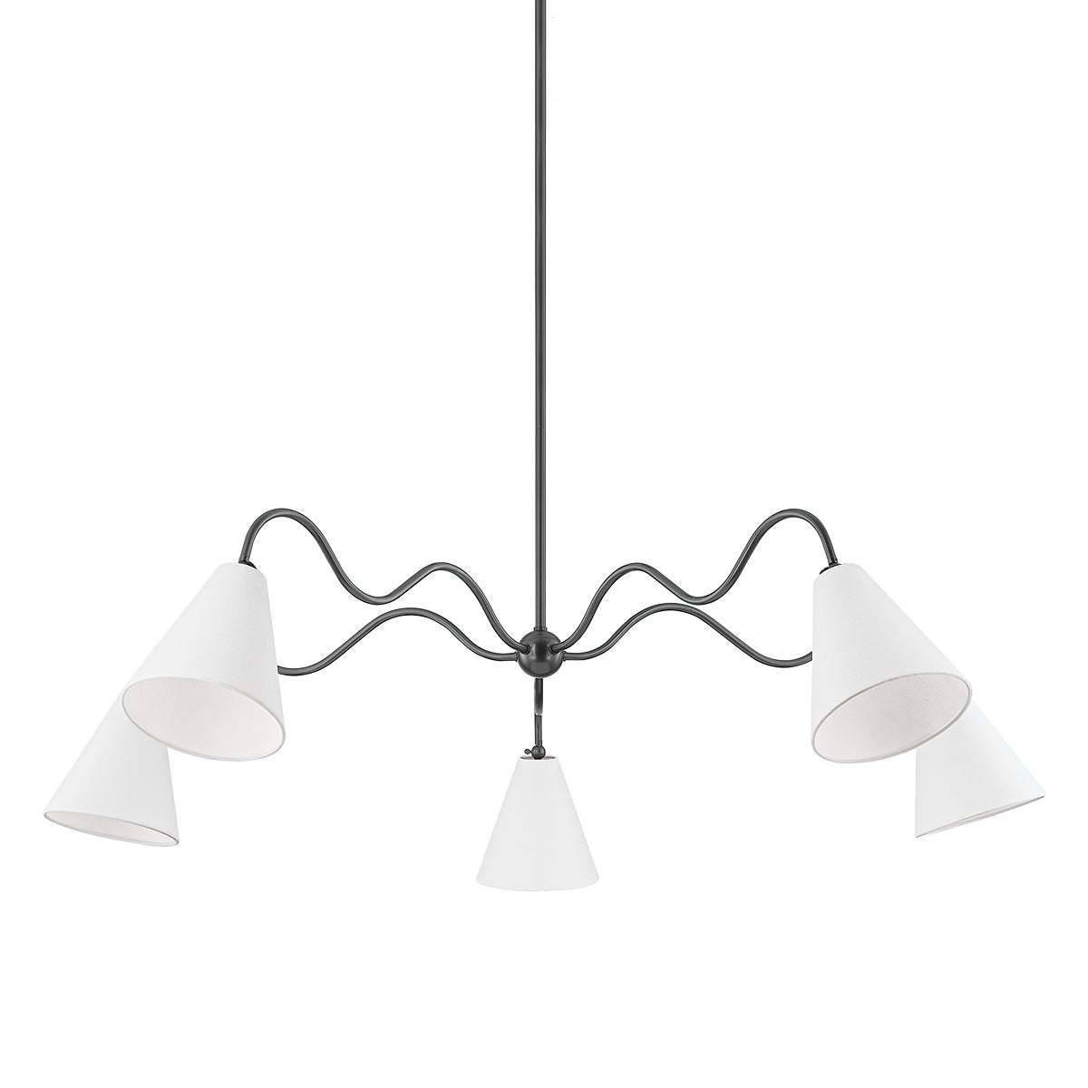 Mitzi by Hudson Valley Lighting Onda 5-Light Chandelier in Old Bronze