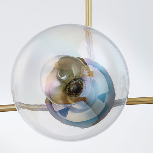 Mitzi by Hudson Valley Lighting Ophelia Island Light in Aged Brass, detail view 1