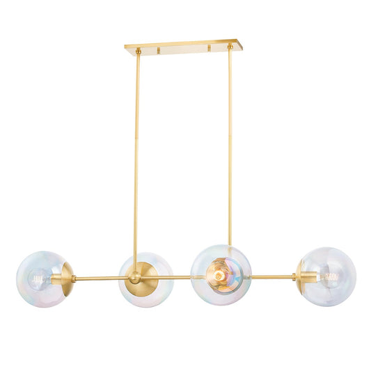 Mitzi by Hudson Valley Lighting Ophelia Island Light in Aged Brass