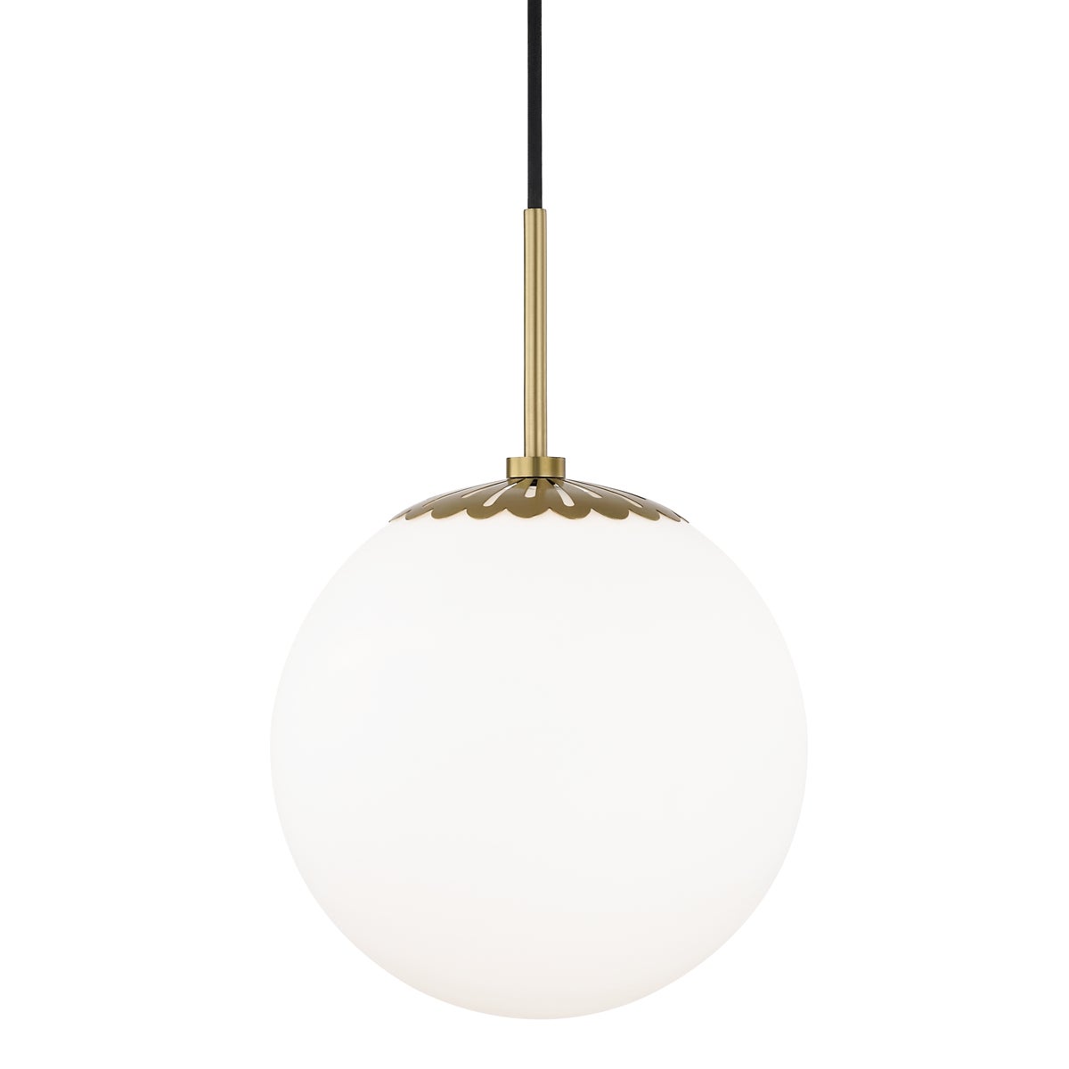 Mitzi by Hudson Valley Lighting Paige Large Pendant in Aged Brass