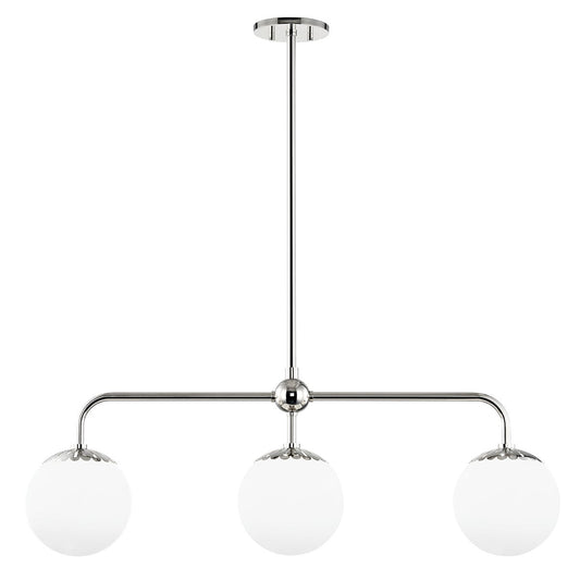 Mitzi by Hudson Valley Lighting Paige Linear Pendant in Polished Nickel