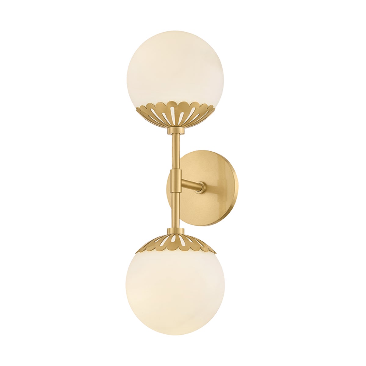 Mitzi by Hudson Valley Lighting Paige Wall Sconce in Aged Brass