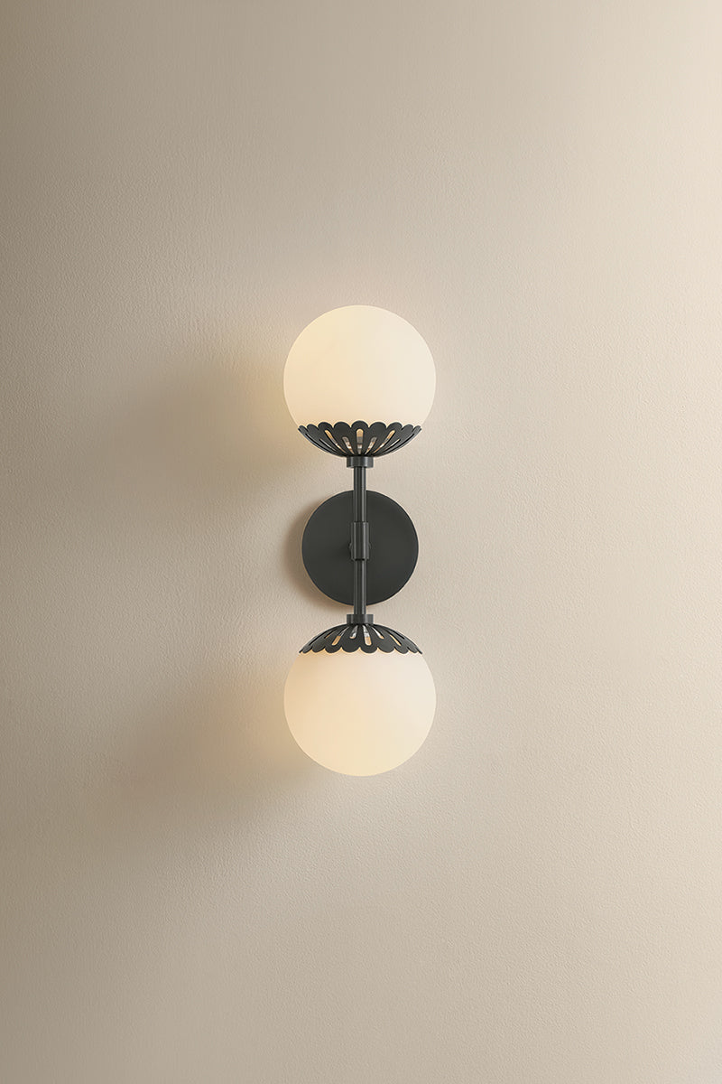 Mitzi by Hudson Valley Lighting Paige Wall Sconce in Old Bronze, detail view 1