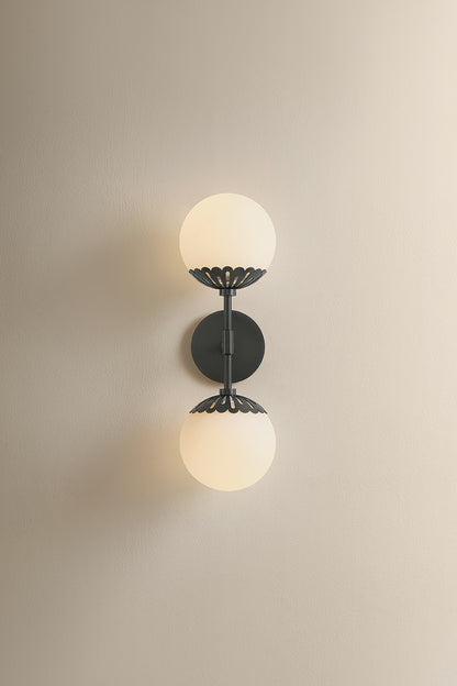 Mitzi by Hudson Valley Lighting Paige Wall Sconce in Old Bronze, detail view 1