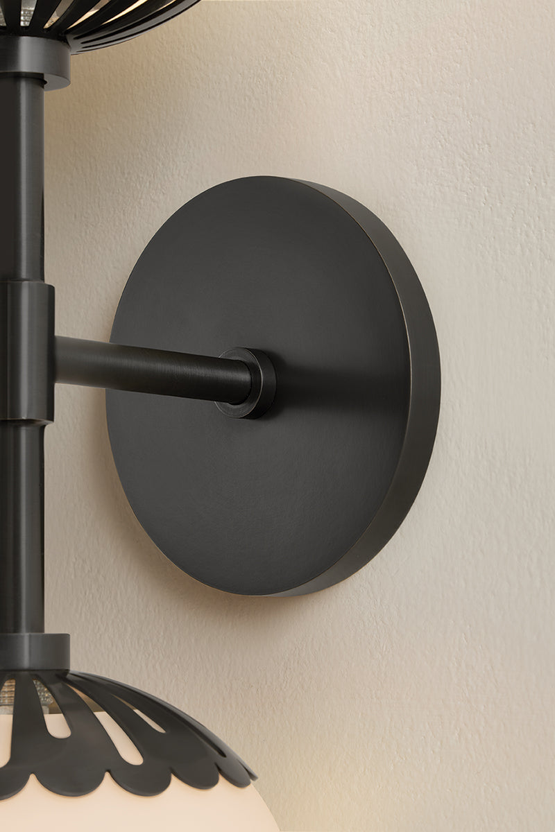Mitzi by Hudson Valley Lighting Paige Wall Sconce in Old Bronze, detail view 3