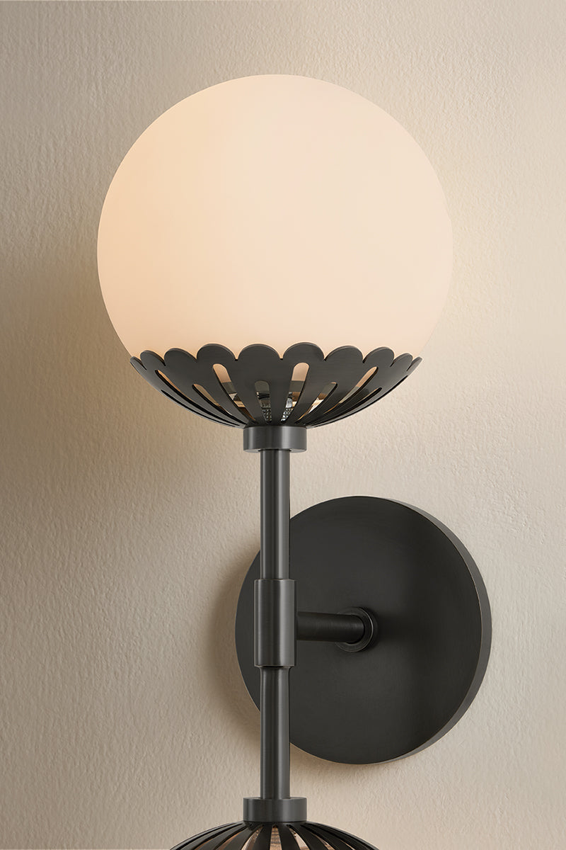 Mitzi by Hudson Valley Lighting Paige Wall Sconce in Old Bronze, detail view 5