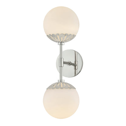 Mitzi by Hudson Valley Lighting Paige Wall Sconce in Polished Nickel