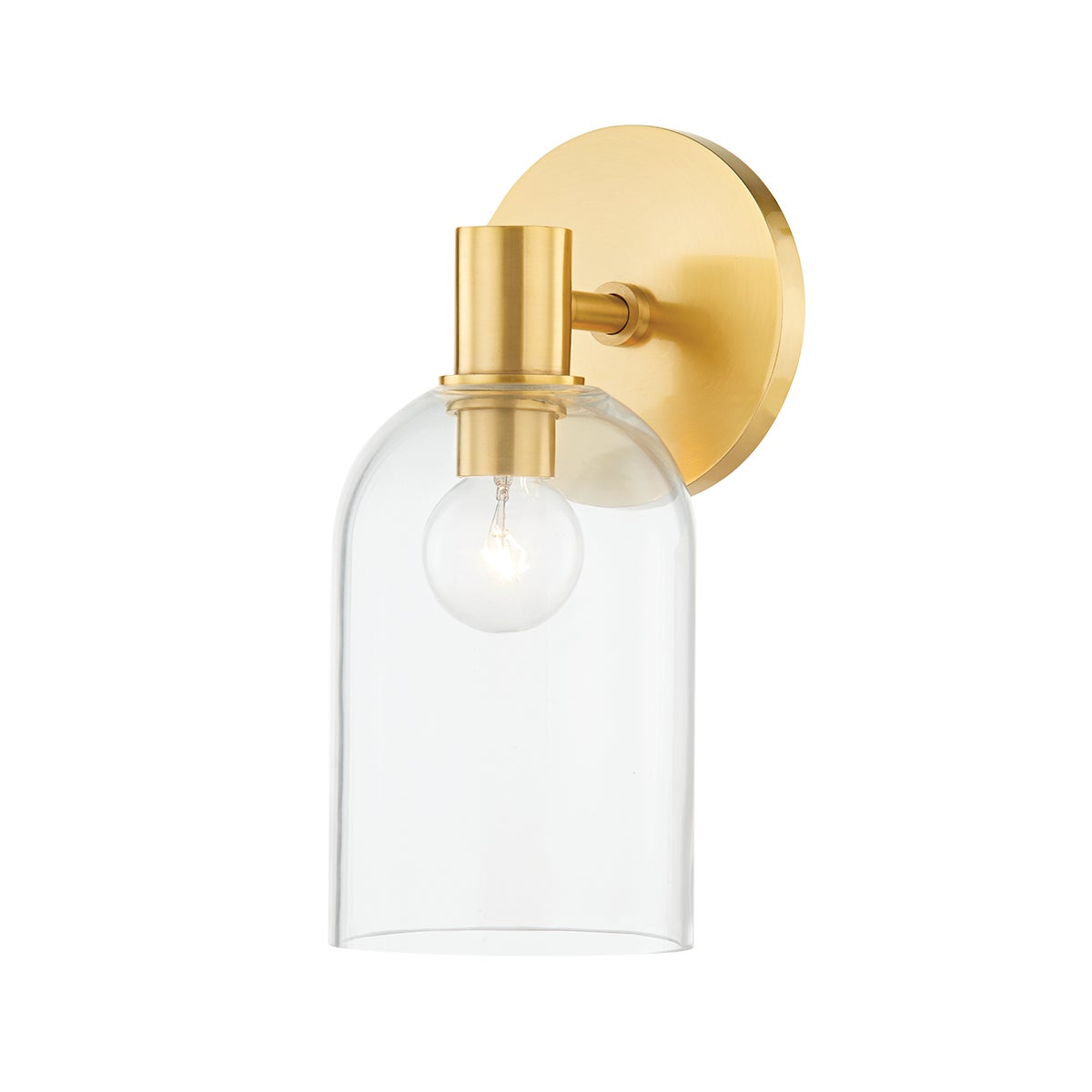 Mitzi by Hudson Valley Lighting Paisley 1-Light Vanity Light in Aged Brass