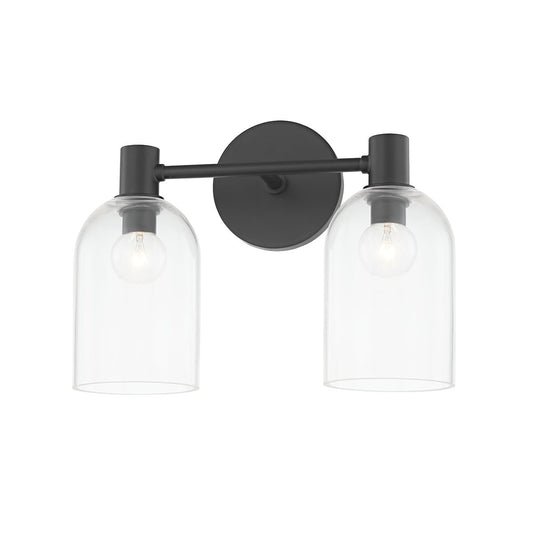 Mitzi by Hudson Valley Lighting Paisley 2-Light Vanity Light in Soft Black