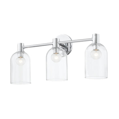 Mitzi by Hudson Valley Lighting Paisley 3-Light Vanity Light in Polished Chrome