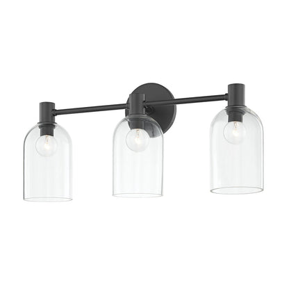 Mitzi by Hudson Valley Lighting Paisley 3-Light Vanity Light in Soft Black
