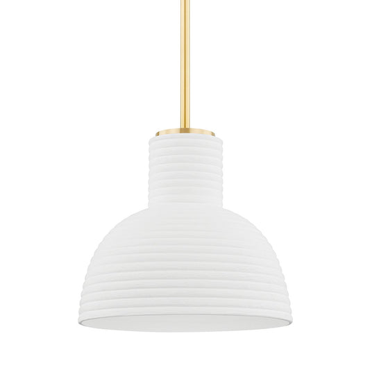 Mitzi by Hudson Valley Lighting Paloma Pendant in Aged Brass