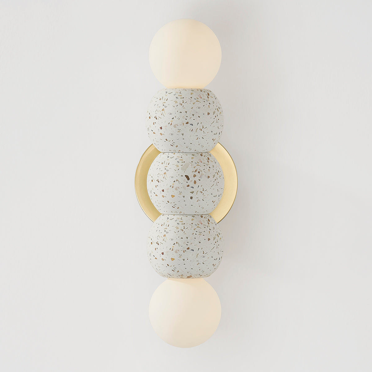Mitzi by Hudson Valley Lighting Paola Wall Sconce in Aged Brass, detail view 1