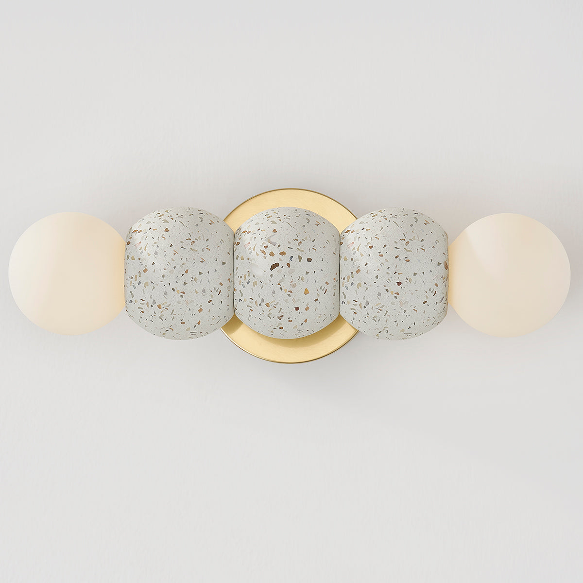 Mitzi by Hudson Valley Lighting Paola Wall Sconce in Aged Brass, detail view 3