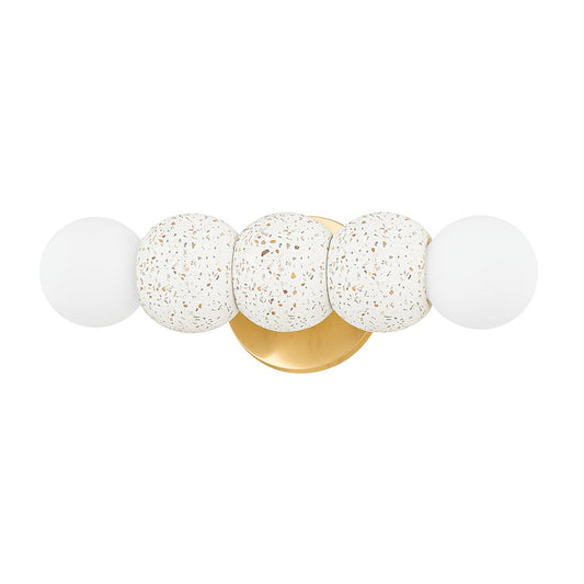 Mitzi by Hudson Valley Lighting Paola Wall Sconce in Aged Brass