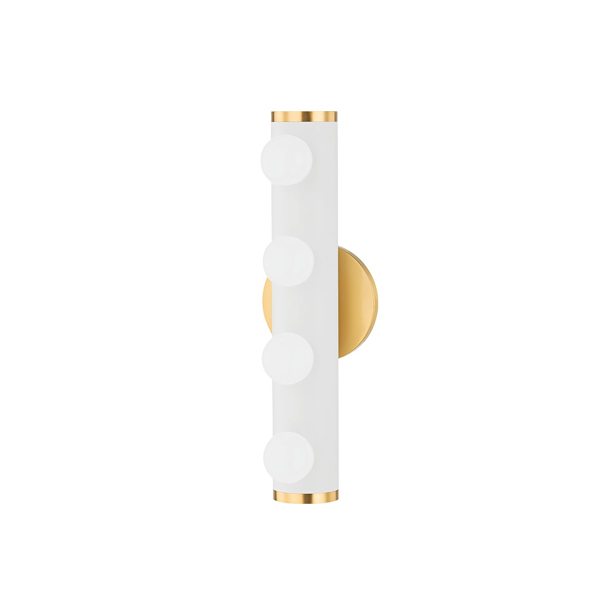 Mitzi by Hudson Valley Lighting Penny 4-Light Vanity Light in Aged Brass