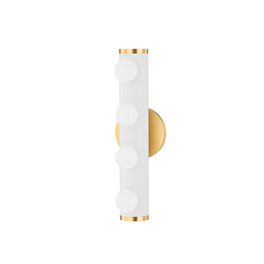 Mitzi by Hudson Valley Lighting Penny 4-Light Vanity Light in Aged Brass