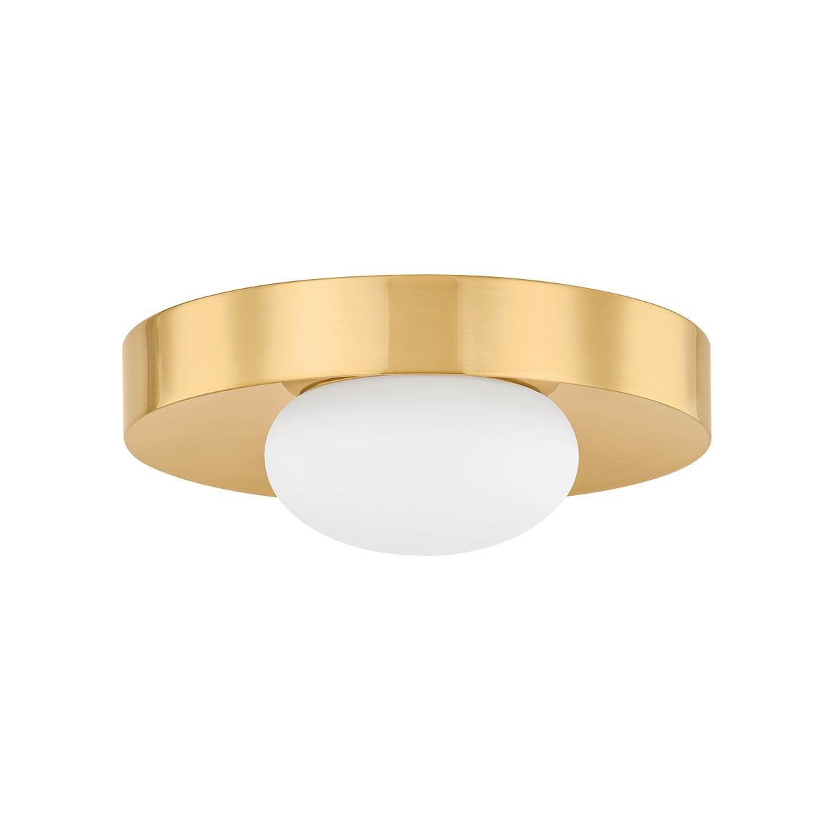 Mitzi by Hudson Valley Lighting Pepa Flush Mount in Aged Brass
