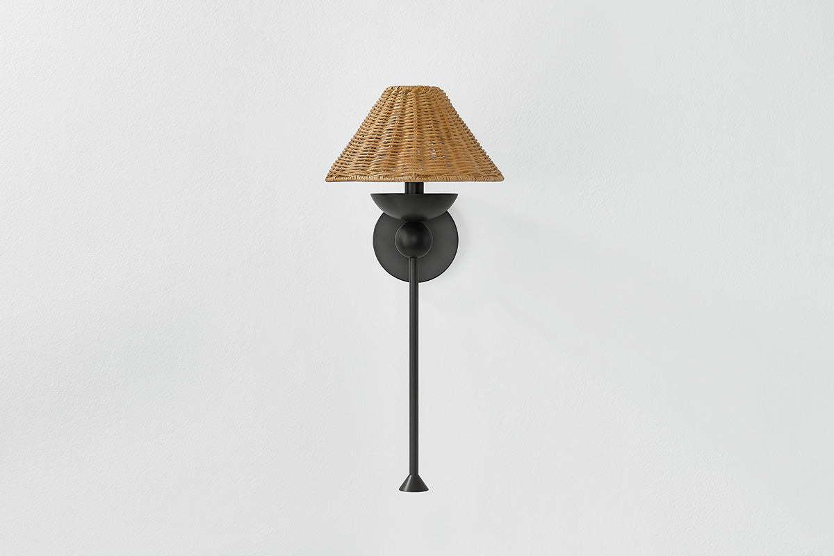 Mitzi by Hudson Valley Lighting Perilla Wall Sconce in Old Bronze, detail view 1