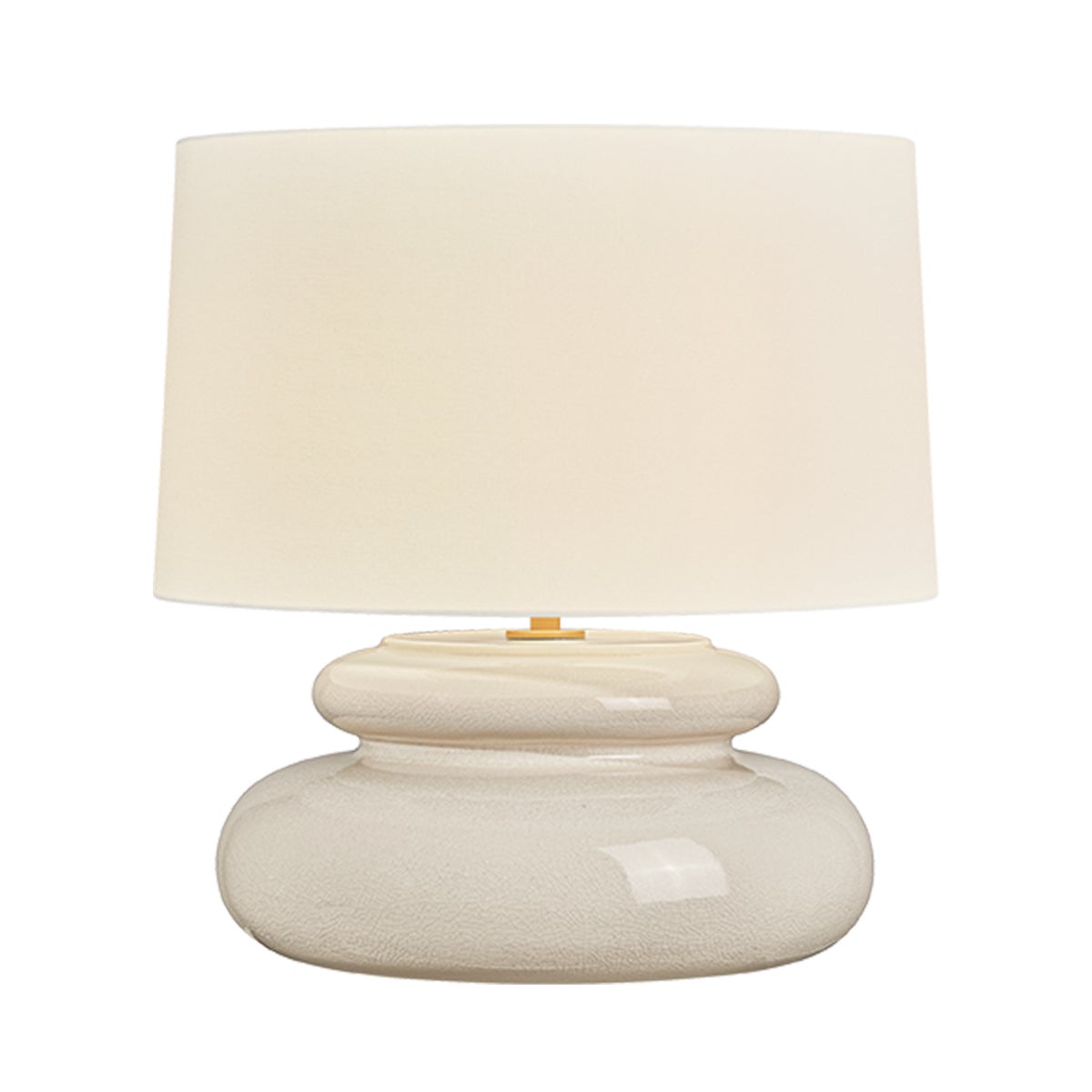 Mitzi by Hudson Valley Lighting Pia Table Lamp in Aged Brass / Ceramic Butter Crackle