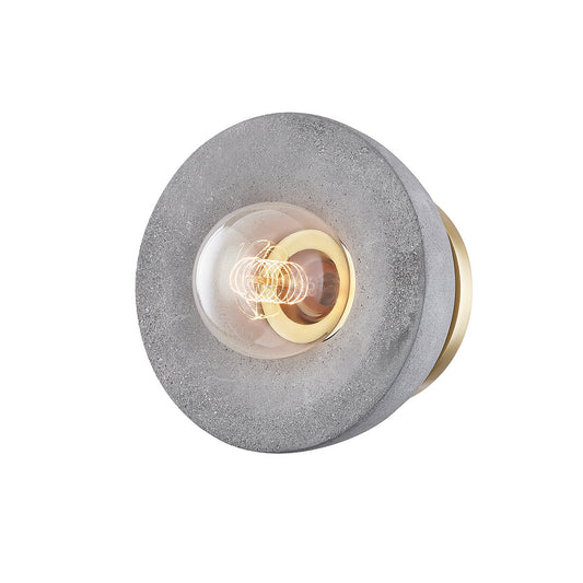 Mitzi by Hudson Valley Lighting Poppy Flush Mount in Aged Brass