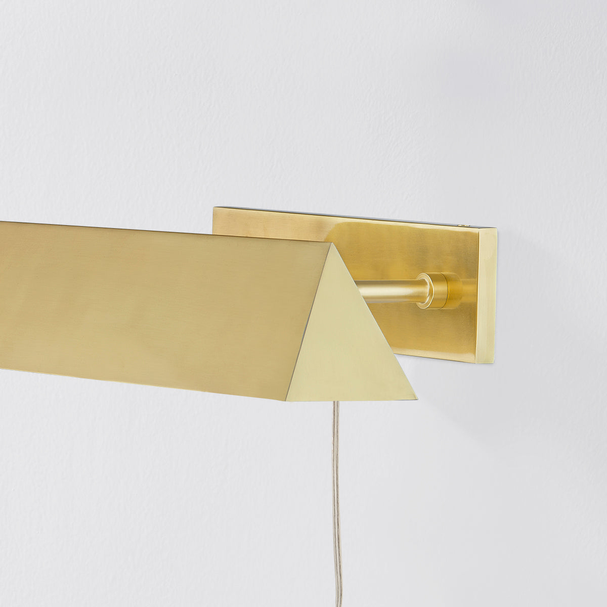 Mitzi by Hudson Valley Lighting Priscilla Picture Light in Aged Brass, detail view 3