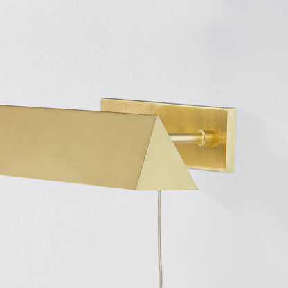 Mitzi by Hudson Valley Lighting Priscilla Picture Light in Aged Brass, detail view 3