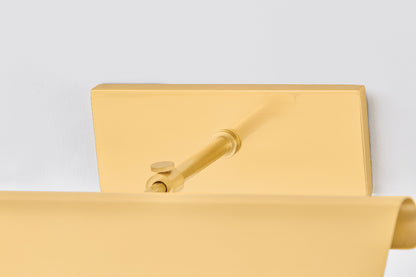 Mitzi by Hudson Valley Lighting Regan 1-Light Picture Light in Aged Brass, detail view 3