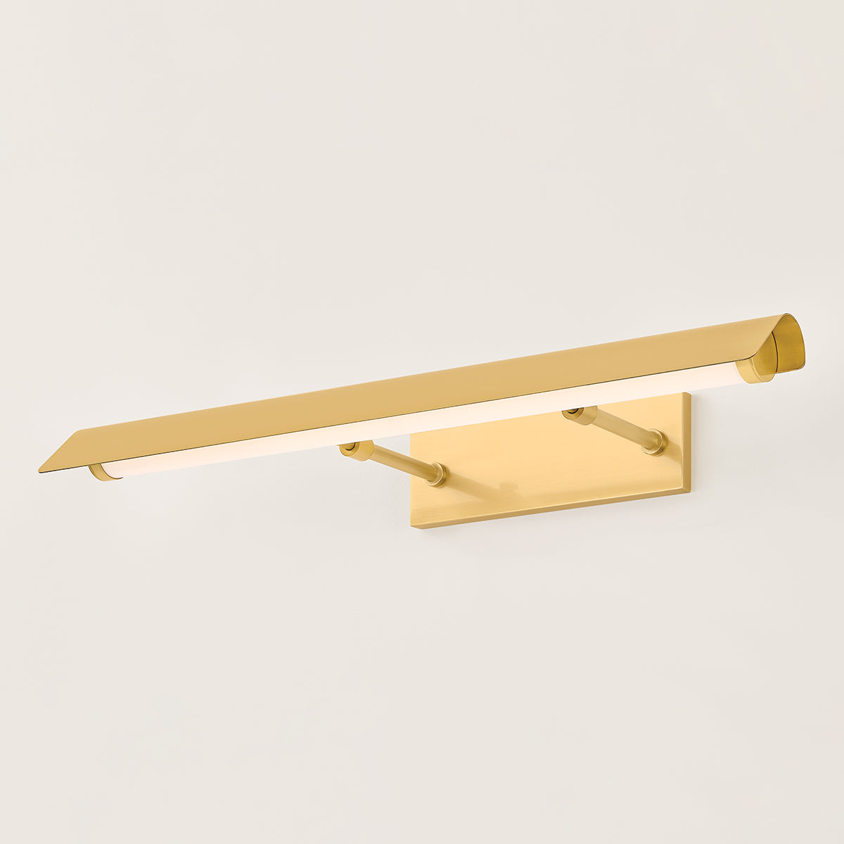 Mitzi by Hudson Valley Lighting Regan 2-Light Picture Light in Aged Brass, detail view 4