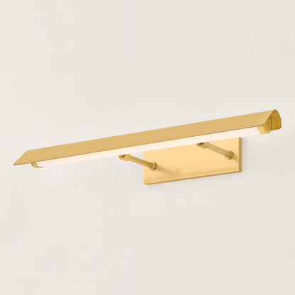 Mitzi by Hudson Valley Lighting Regan 2-Light Picture Light in Aged Brass, detail view 4