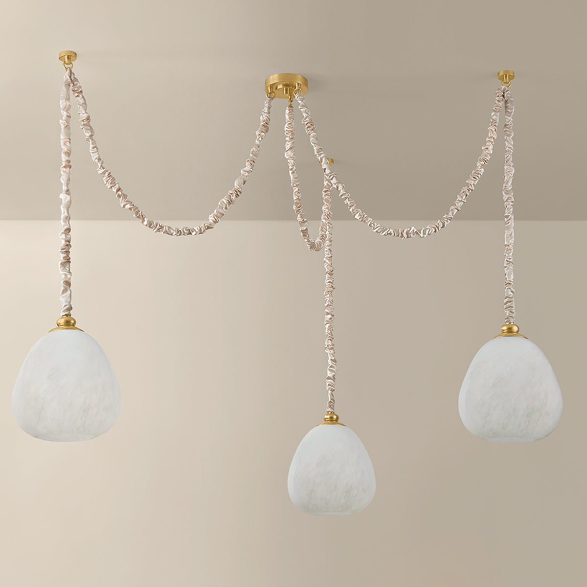 Mitzi by Hudson Valley Lighting Remi Chandelier in Aged Brass, detail view 2