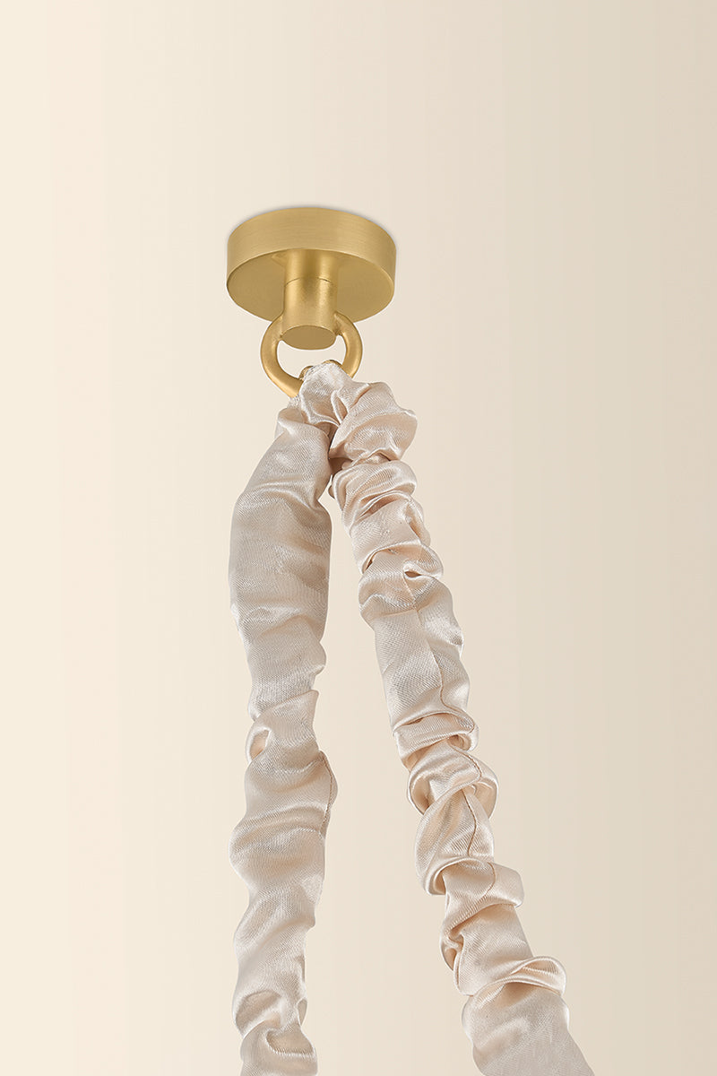 Mitzi by Hudson Valley Lighting Remi Chandelier in Aged Brass, detail view 3