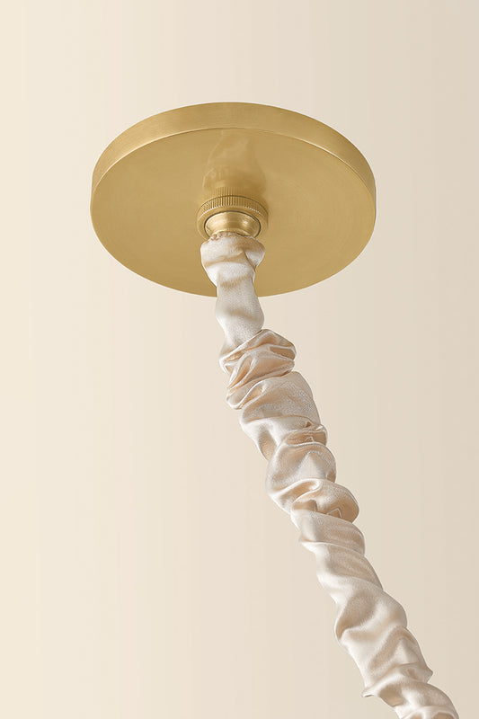 Mitzi by Hudson Valley Lighting Remi Pendant in Aged Brass, detail view 1