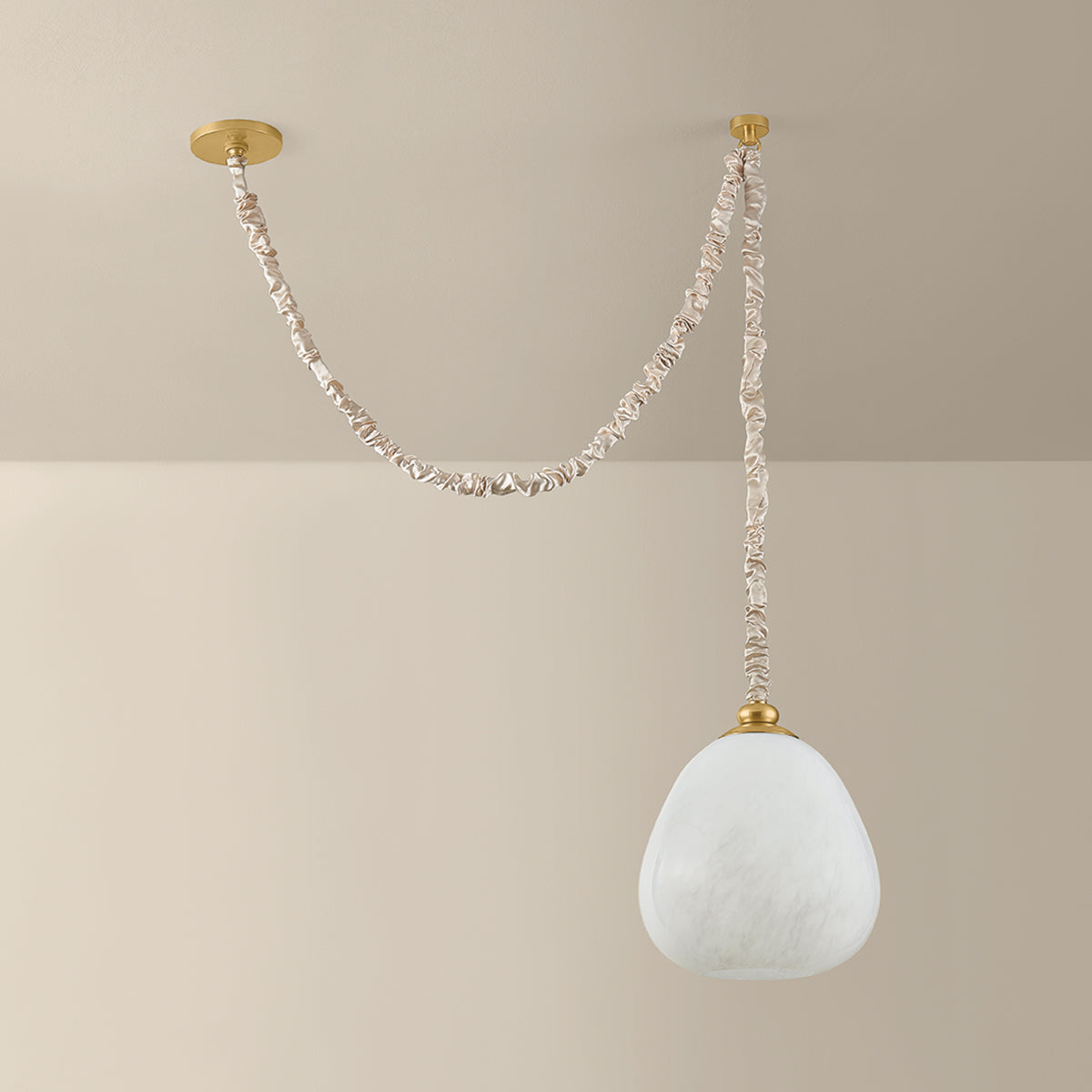 Mitzi by Hudson Valley Lighting Remi Pendant in Aged Brass, detail view 2