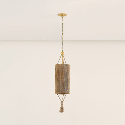Mitzi by Hudson Valley Lighting Reyn Small Pendant in Aged Brass, detail view 2