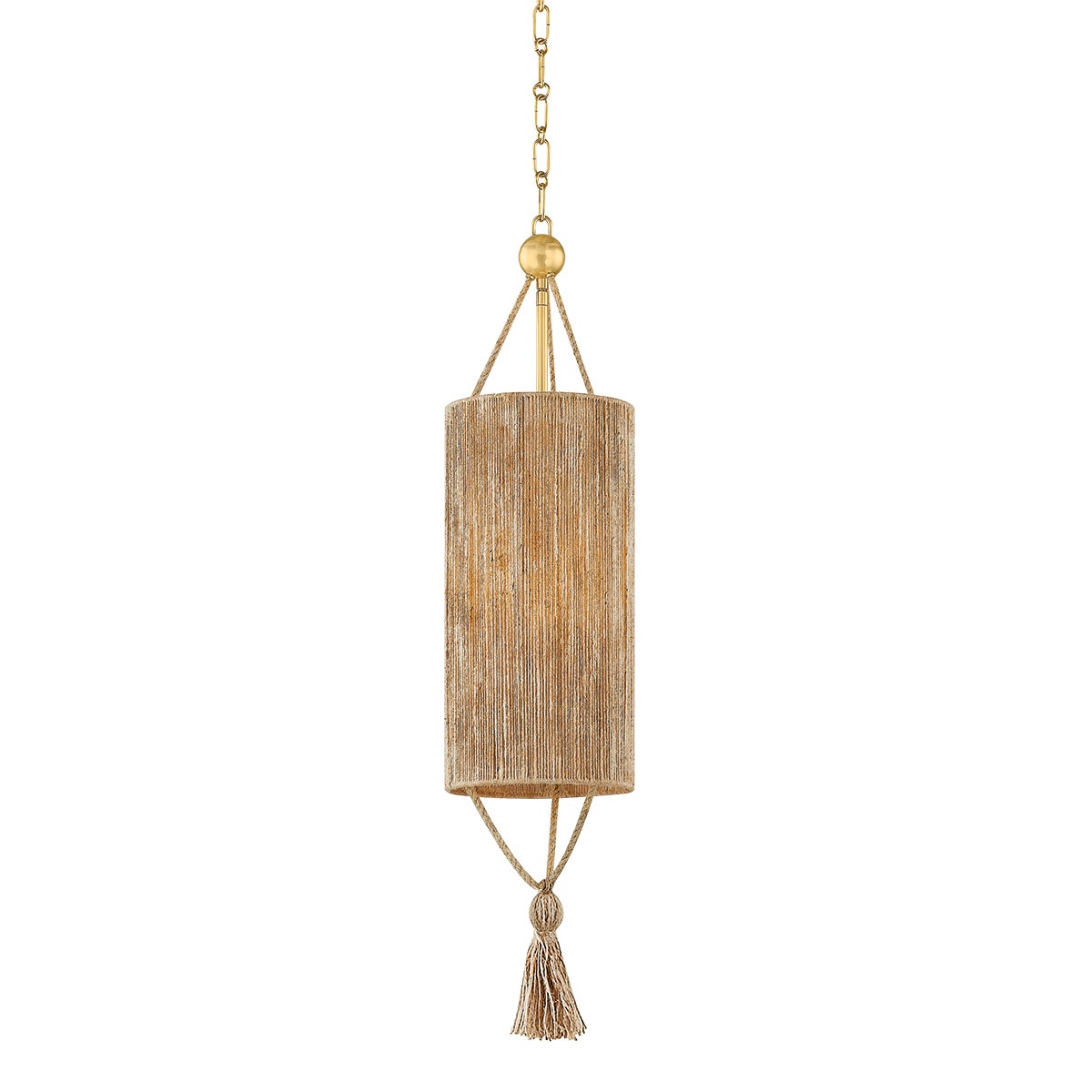 Mitzi by Hudson Valley Lighting Reyn Small Pendant in Aged Brass