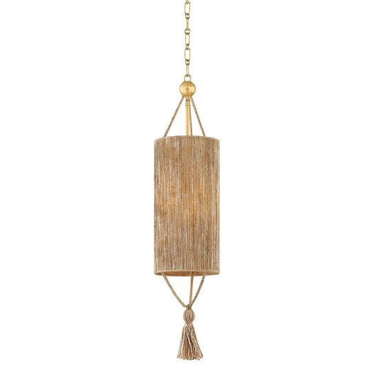 Mitzi by Hudson Valley Lighting Reyn Small Pendant in Aged Brass