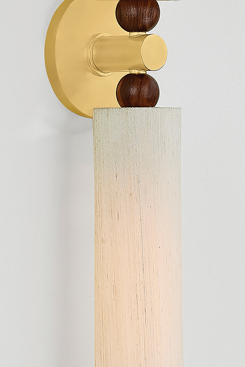 Mitzi by Hudson Valley Lighting Reyn 2-Light Wall Sconce in Aged Brass, detail view 12