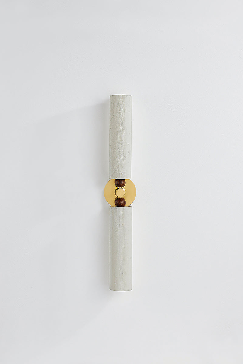 Mitzi by Hudson Valley Lighting Reyn 2-Light Wall Sconce in Aged Brass, detail view 2