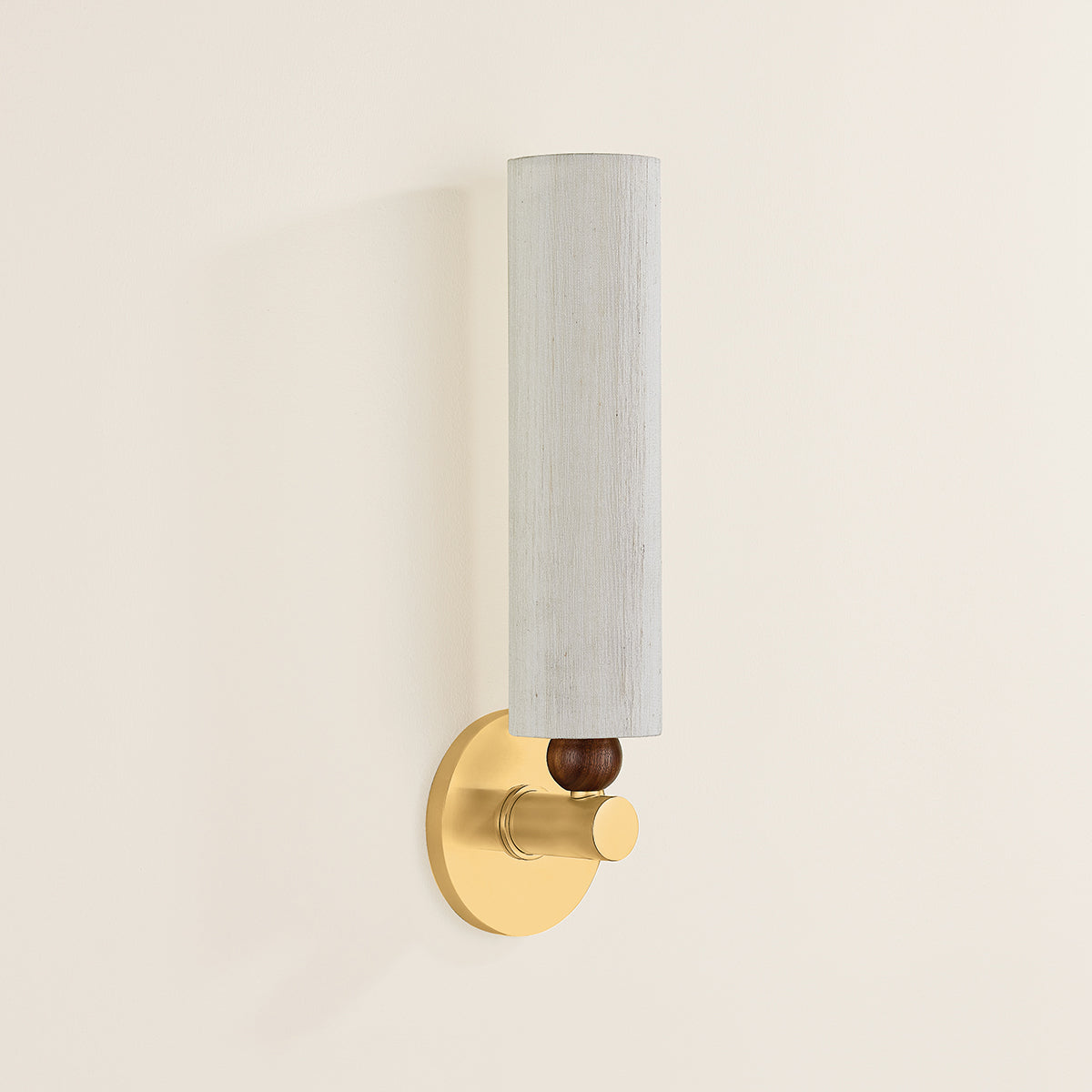 Mitzi by Hudson Valley Lighting Reyn 1-Light Wall Sconce in Aged Brass, detail view 3